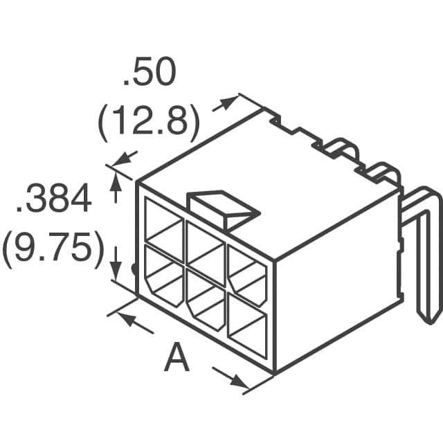 1-1586041-8 TE Connectivity AMP Connectors  Embases à broches mâles